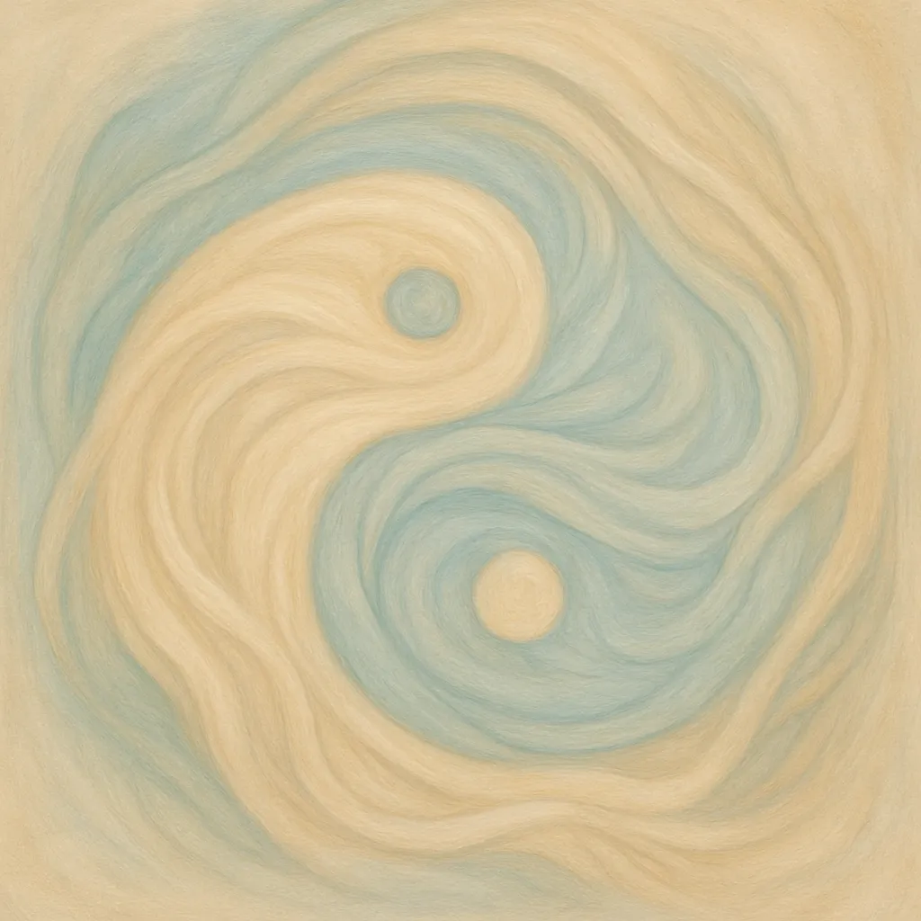 Diagram of Yin and Yang in unity